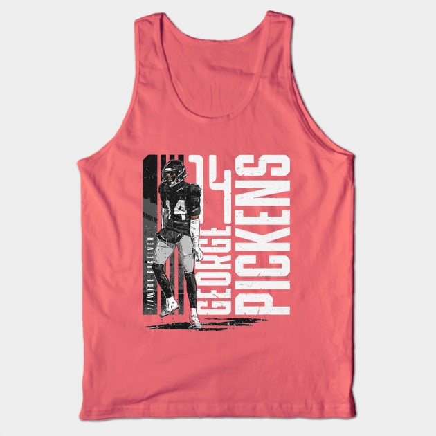 George Pickens Pittsburgh Vertical Name Tank Top by Chunta_Design